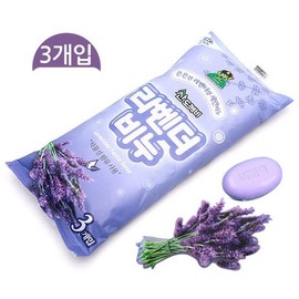 Sandokkaebi Lavender Soap 3-Pack (Facial Soap Face Wash Soap Beauty / 산도깨비 라벤더비누 3개입 (세안비누 세수비누 미용