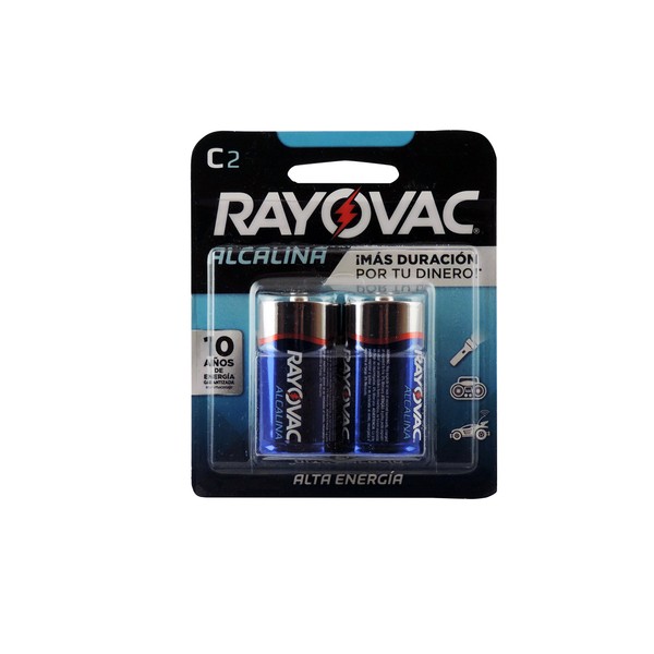 Rayovac Alkaline C Batteries, 814-2F, 2-Pack