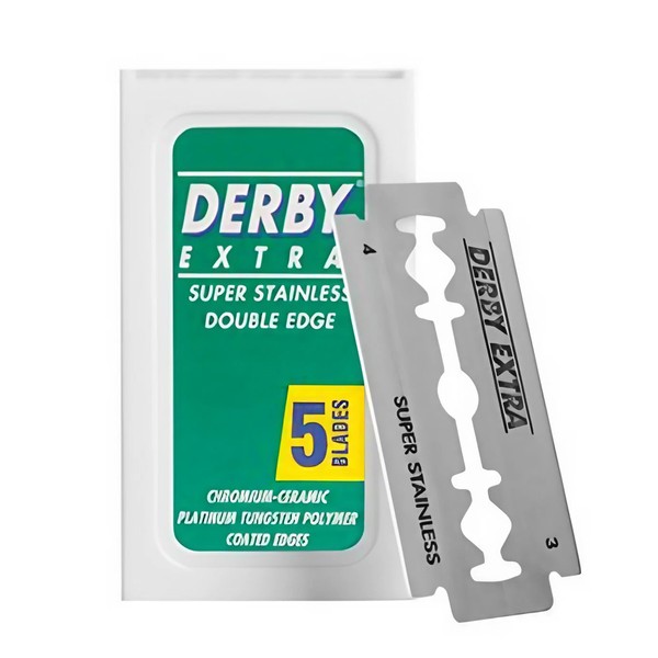 Derby Extra - 5 Razor Blades for Traditional Safety Razors