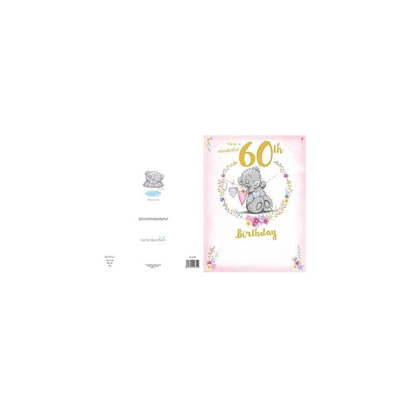 Me To You Bear Wonderful 60th Large Birthday Card