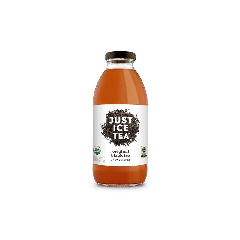 Just Ice Tea Organic Iced Tea, 16 Fl Oz Glass