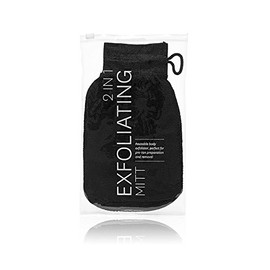 Tanning Essentials 2-in-1 Exfoliating Mitt, Black