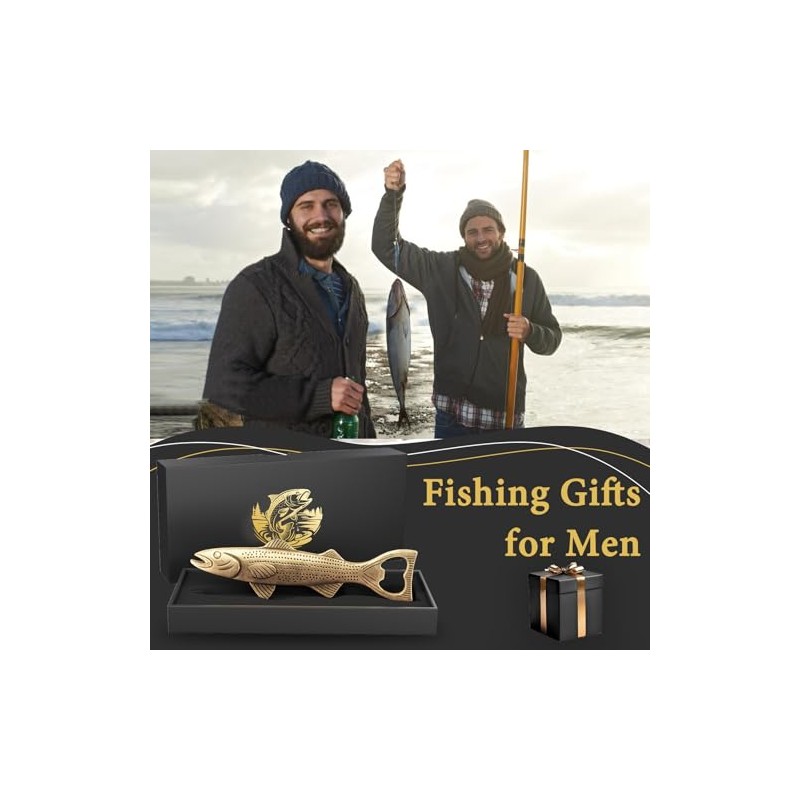 Fishing Gifts for Men Dad, Fish Bottle Opener for Fathers