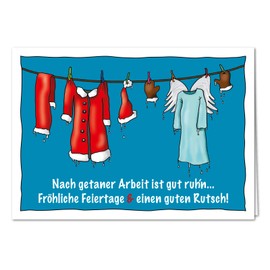 bernsteinfee-CARDS XL Christmas Card to Say Thank You for a Successful Year to Employees, Customers, Suppliers, Colleagues, Business Christmas Greetings for Companies - Includes Envelope (DIN A5)