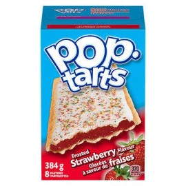 Pop Tarts Kellogg's Pop Tarts Toaster Pastries, Frosted Strawberry 8ct, 384g/13.5 oz., Box