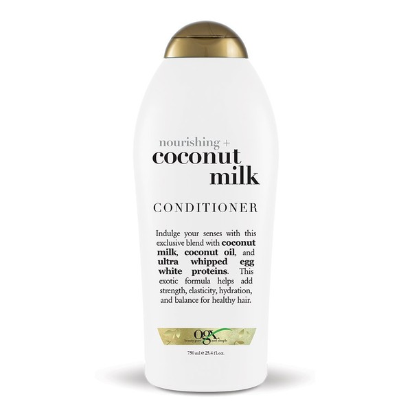 OGX Nourishing + Coconut Milk Conditioner, 25.4 Ounce Salon Size