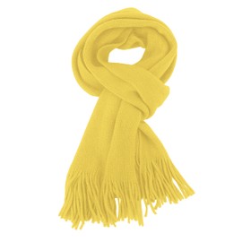 TOPTIE Winter Scarf Cashmere Warm Scarf for Men and Women, yellow