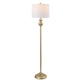 SAFAVIEH Lighting Collection Erlan Contemporary Gold 61-inch Standing Floor Lamp (LED Bulb Included)