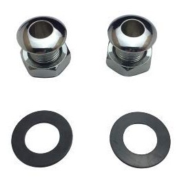 ROSS Drumheads Air Vent for Drums - ROSS Percussion (2 Pack - Chrome)