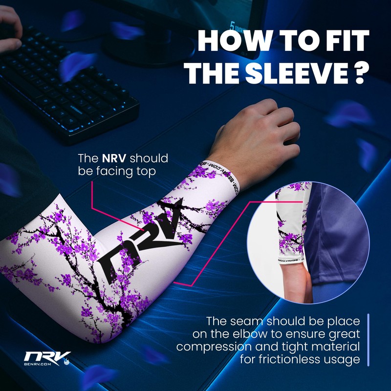 NRV Gaming Compression Sleeve (Edition Sakura) - Enhanced Japanese Style