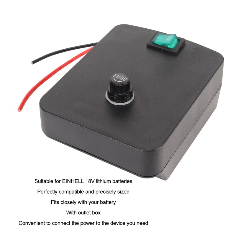 Secure Battery Adapter Independent Switch 18V Lithium Battery Adapter with