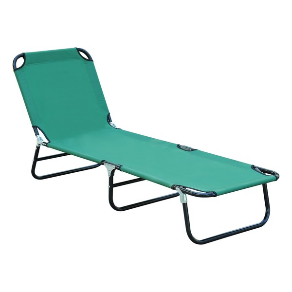Vivastate Foldable Outdoor Chaise Lounge Chair, 5-Level Adjustable Recline, Lightweight