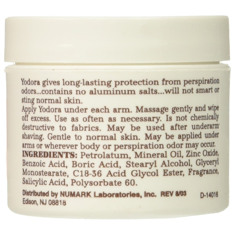 Yodora Deodorant Cream 2 oz (3 pack)