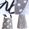 VEGCOO Women Cotton Cloth Apron with Pockets, Adjustable Cooking Aprons