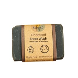 Charcoal Face Wash Bar, naturally detoxifying 75g,vegan, plastic free, all natural, handmade, palm free