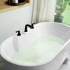 PARLOS 2-Handle Widespread Waterfall Roman Bathtub Faucet Tub Filler with