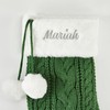 Things Remembered Evergreen Cable Stocking with Faux Fur Cuff (Free
