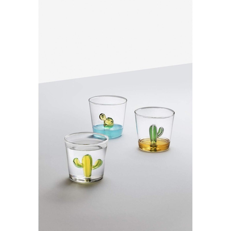 Ichendorf Desert Plants Tumbler Cactus Flower Amber