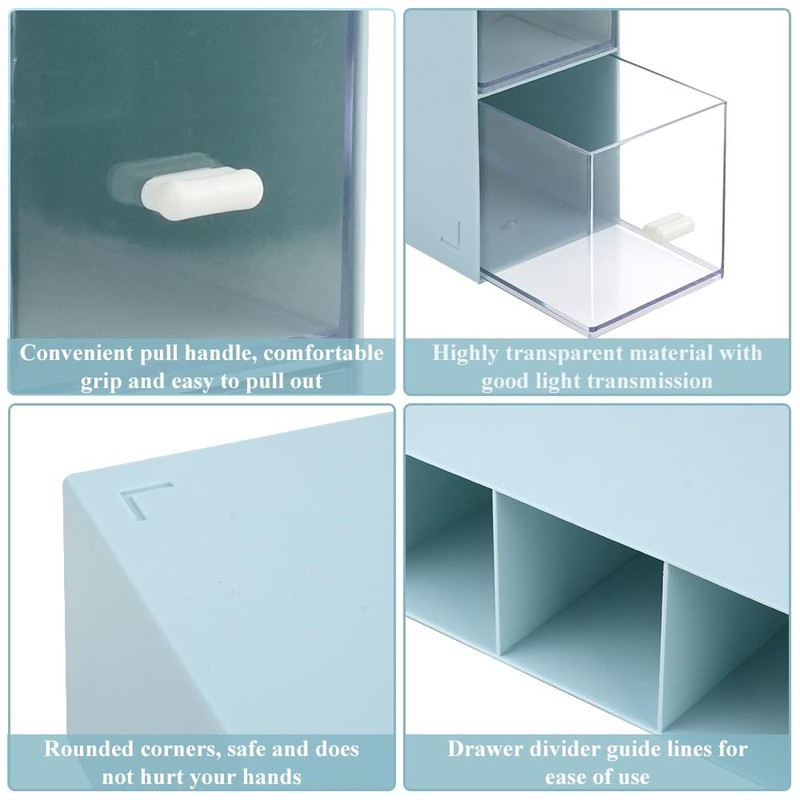 3 Tier Tea Box, Plastic Tea Bag Holder Storage Box,