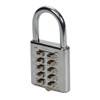 Silverline 960640 Digital Combination Padlock 10-Digit 38 mm, Silver