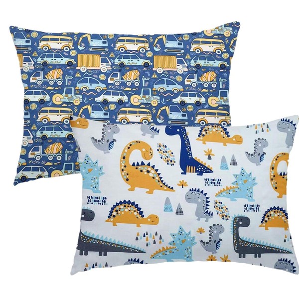 Toddler Pillowcase,2 Packs 100% Cotton Pillow Cover for Kids Bedding,14x20