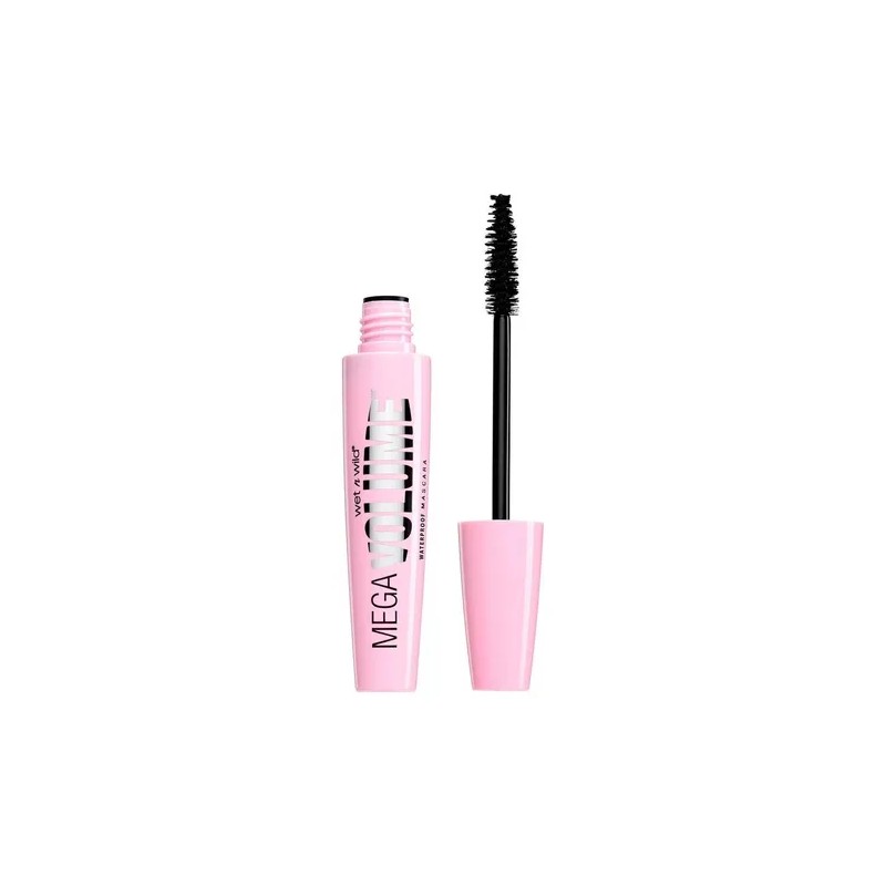 Máscara de Pestañas Waterproof Mega Volume Very Black Wet n