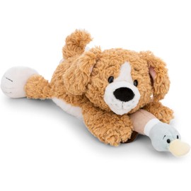 NICI Kuscheltier Hund mit Ente 30cm - braun - Weiches Plüschtier – niedliches Stofftier zum Kuscheln & Spielen – tolle Geschenkidee für Kinder & Erwachsene - 62149