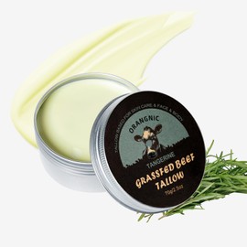 Beef Tallow Balm, Beef Tallow Moisturizer, Tallow Balm 100% Grass Fed Beef Tallow for Skin(70g/2.5oz), Tallow Face Moisturizer, Beef Tallow for Skin Full Body