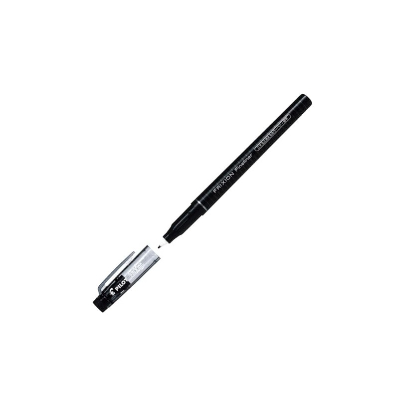 Pilot Friction Fineliner Erasable Color Pens, Black, 10 Count SFFL120F10B