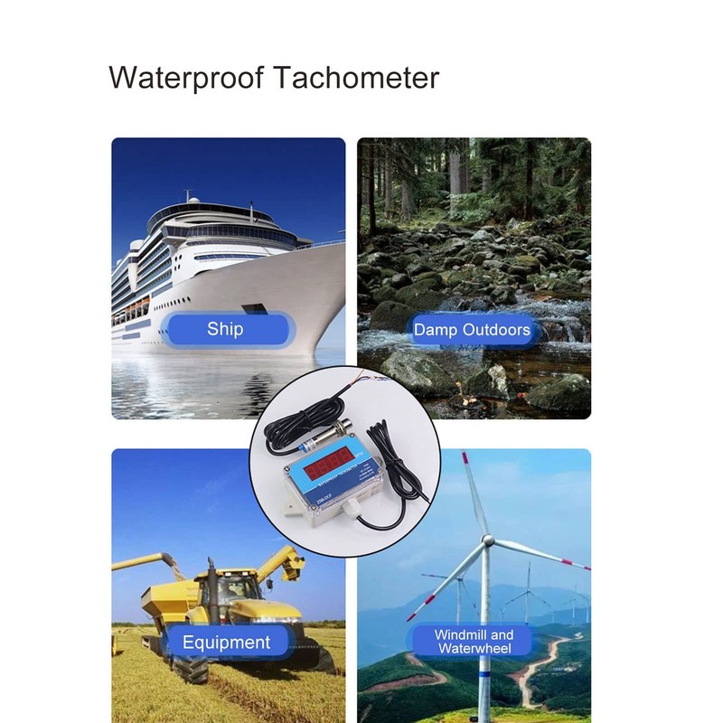 DC 8V-24V Motor Tachometer, Automated Industrial Accessories for Motor Equipment,