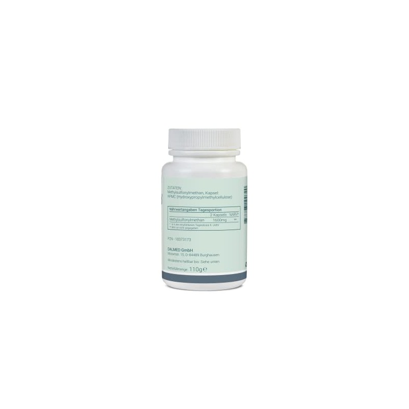MSM – 120 Capsules (1 Capsule Contains: 800 mg Methylsulfonylmethane)