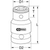 KS Tools 918.4351 1/2" Bit adaptor socket, for bits 5/16"