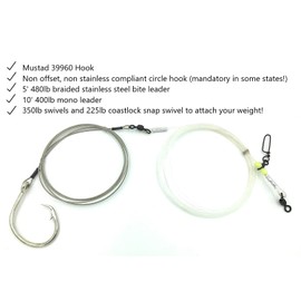 15' Shark Rig with Mustad Circle Hook (18/0)
