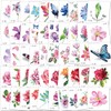 Konsait 50Sheet Flower Temporary Tattoos for Women Teens Girls, Tiny