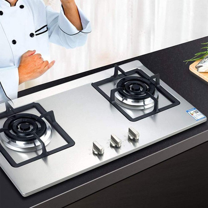 2 Pieces Metal Universal Silver Gas Stove Control Gas Stove