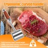 5PC 1.1Lb Dual-Side Meat Tenderizer Hammer, Heavy Duty Mallet with