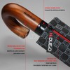 H.DUE.O Folding Umbrella for Men Windproof Ultra+ Durable Real Wood