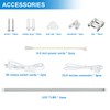SHOPLED 6FT LED Shop Light, D-Shape 72W 9360LM 6000K Cool