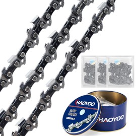 HAOYOO 18 Inch Chainsaw Chain 3/8" LP Pitch .050" Gauge 62 Drive Links, 3 Pack Replacement Chainsaw Blades Fits Craftsman, Echo, Poulan, Ryobi, Ego & More