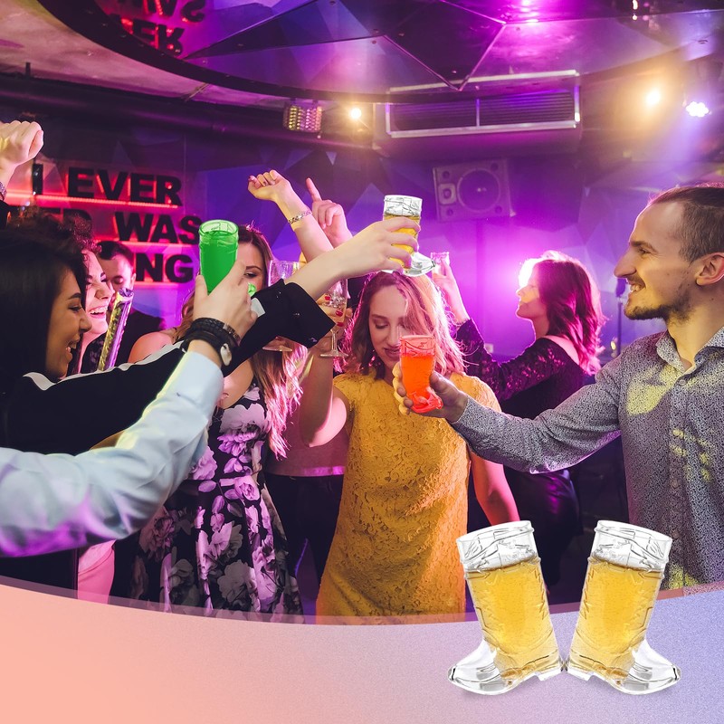 SAIAOKJ Cowboy Boot Shot Glasses, 12 Pcs 1 Oz Mini