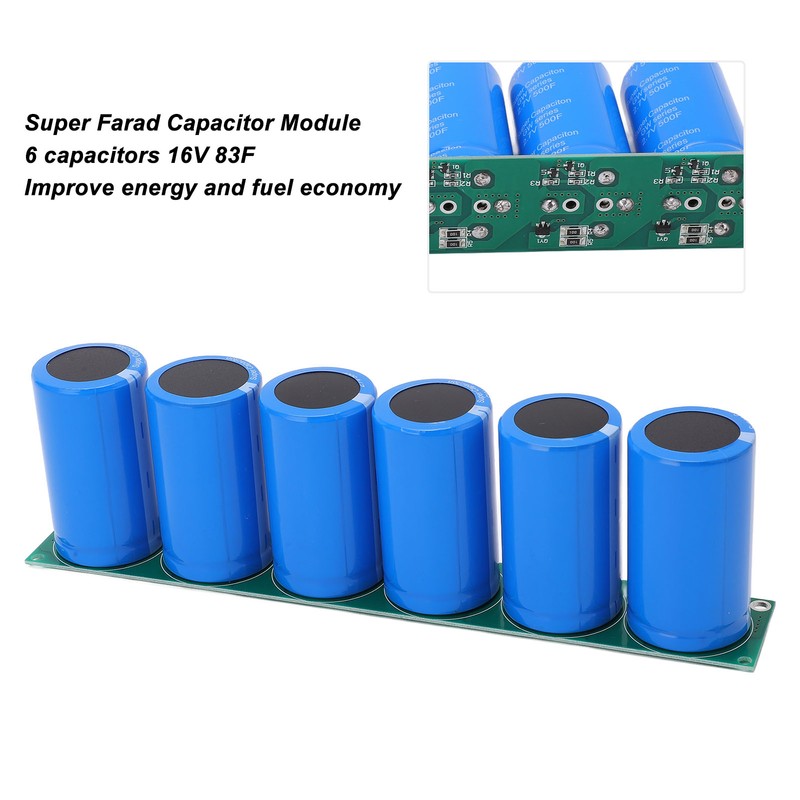 6 in 1 2.7V500F Super Capacitor Module Farad Capacitor Energy