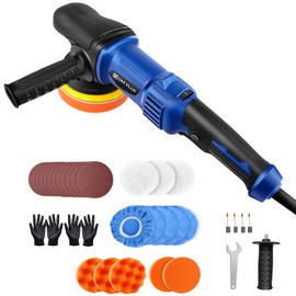 Buffer Polisher, 920W Practical Dual Action Polisher Kit with 29 Sanding Waxing Polishing 5 inch Essential Accessories, Detachable Handle, 6 Variable Speed/120mm Random Orbital Polisher
