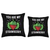 My Strawberry Agriculturist Throw Pillow