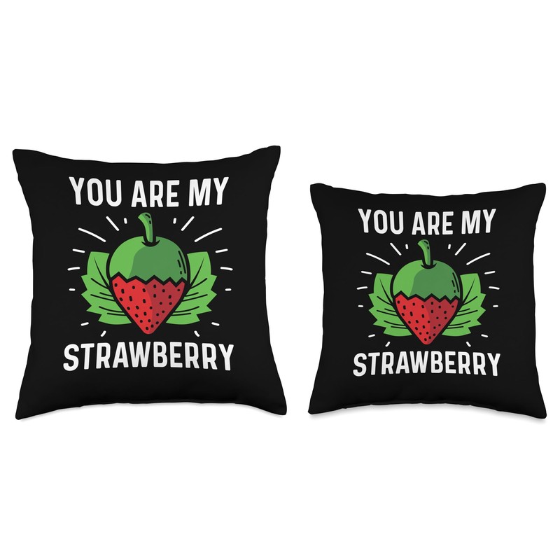 My Strawberry Agriculturist Throw Pillow