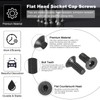PATIKIL M2 x 5 mm Flat Head Socket Cap Screws,