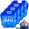 Tryitsbest 4 Pack Ice Bath Bags Reusable, Large Capacity Cold