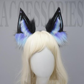 GUFER Animal Ears, Cosplay Tool, Cat Ears, Fox Ears, Dog Ears, Sheep Antler, Deer Antler Headband and Chemo Ears, Cosplay Costume, Disguise, Halloween, School Festival, Christmas, Cosplay Accessories