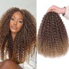 Samtress 8 Packs Micro Twist Kinky Curly Crochet Hair Extensions