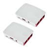 2pcs Raspberry case (Pi 3 red White)