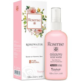 100% Pure Natural Vegan Turkish Rosewater Hydrating Face Mist/Rose Water Face Toner (No Additives, No Chemicals, No Preservatives) 100mL/3.4 Oz